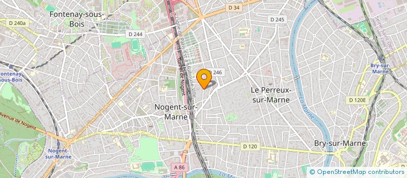 localisation de l'entreprise DANSE EN COURS à LE PERREUX-SUR-MARNE