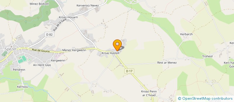 localisation de l'entreprise DANSE ENCORE à SPEZET