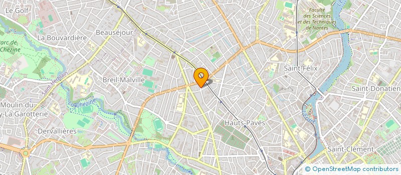 localisation de l'entreprise DANSE ET ETUDES LA PERVERIE (DEP)  NANTES