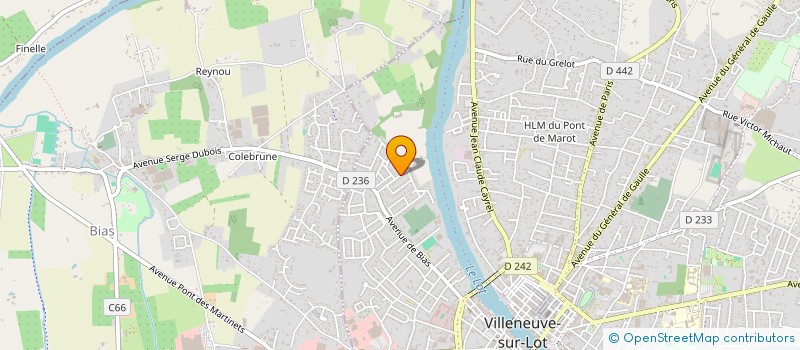 localisation de l'entreprise DANSE ET EXPRESSION  VILLENEUVE-SUR-LOT