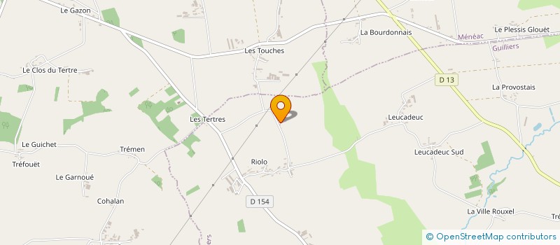 localisation de l'entreprise DANSE ET FEU DE L OUST  GUILLIERS