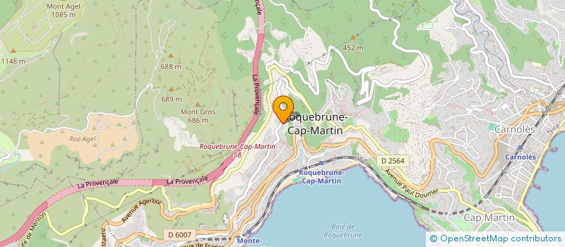 localisation de l'entreprise DANSE ET MUSIQUE DE SALON à ROQUEBRUNE-CAP-MARTIN