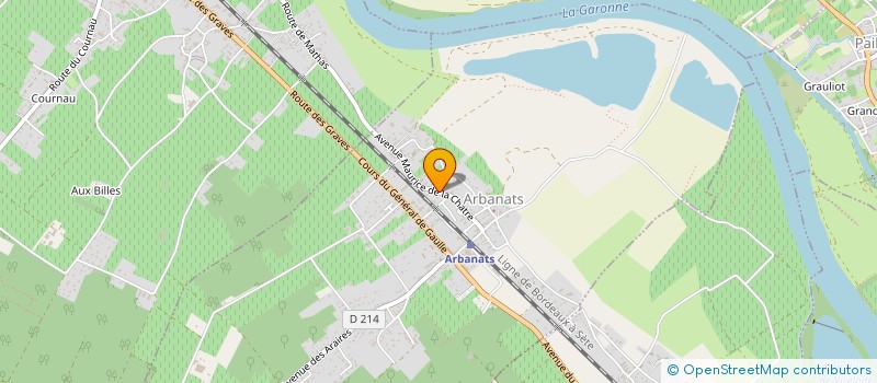 localisation de l'entreprise DANSE ET PASSION  ARBANATS