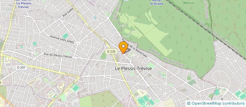 localisation de l'entreprise DANSE ET RECHERCHE  LE PLESSIS-TREVISE