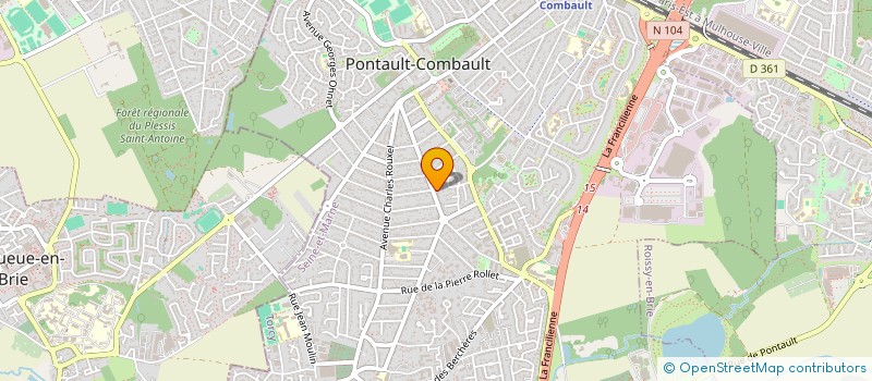 localisation de l'entreprise DANSE ET REVE à PONTAULT-COMBAULT