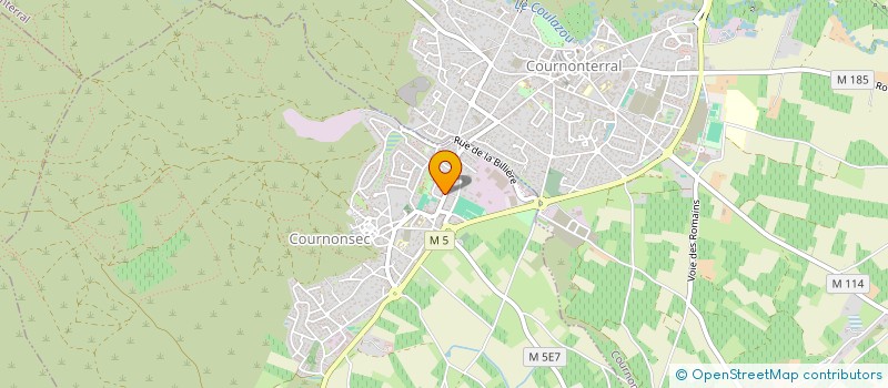 localisation de l'entreprise DANSE ETC COURNONSEC  COURNONSEC