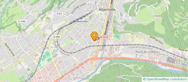 localisation de l'entreprise DANSE ETHNIQUE  ALBERTVILLE