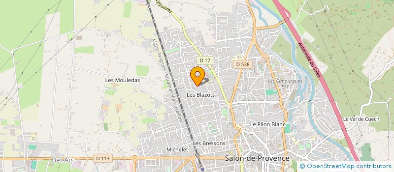 localisation de l'entreprise DANSE EVASION à SALON-DE-PROVENCE