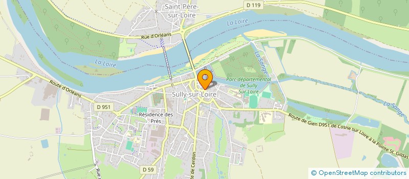 localisation de l'entreprise DANSE FUSION à SULLY-SUR-LOIRE
