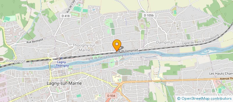 localisation de l'entreprise DANSE FUSION'ELLE  THORIGNY-SUR-MARNE