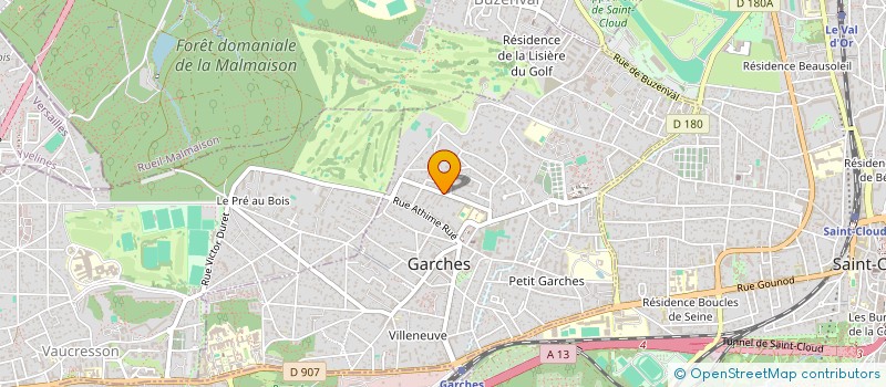 localisation de l'entreprise DANSE GARCHES à GARCHES