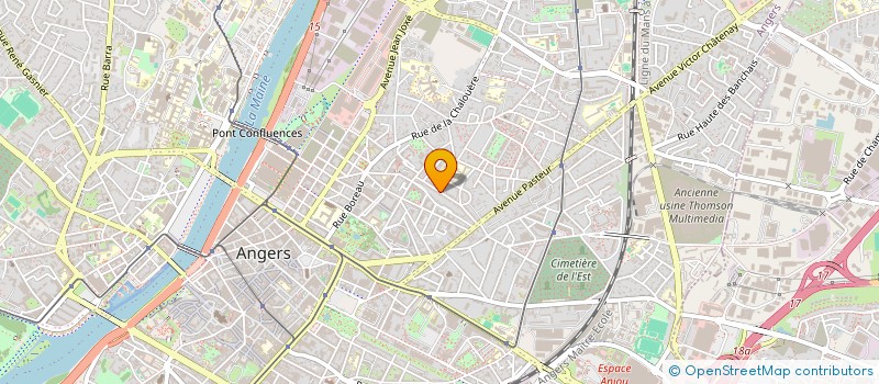 localisation de l'entreprise DANSE GROUPE VISUEL à ANGERS