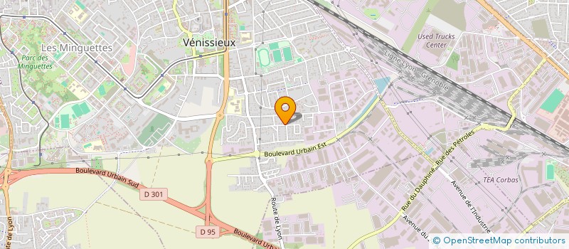 localisation de l'entreprise DANSE JAZZ VENISSIEUX GYM ASSOUPLISSEMENT  VENISSIEUX