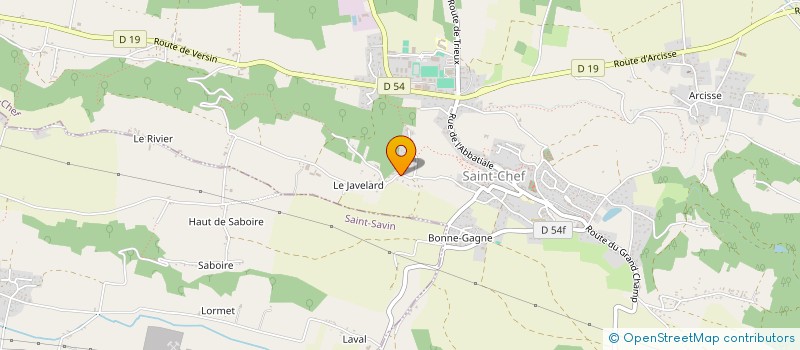 localisation de l'entreprise DANSE & K'DENCE  SAINT-CHEF