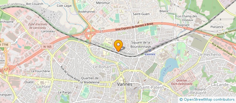 localisation de l'entreprise DANSE LA VIE à VANNES