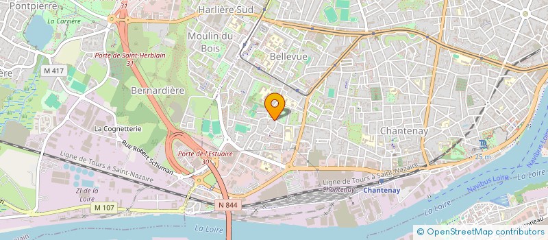 localisation de l'entreprise DANSE LATITUDE à NANTES