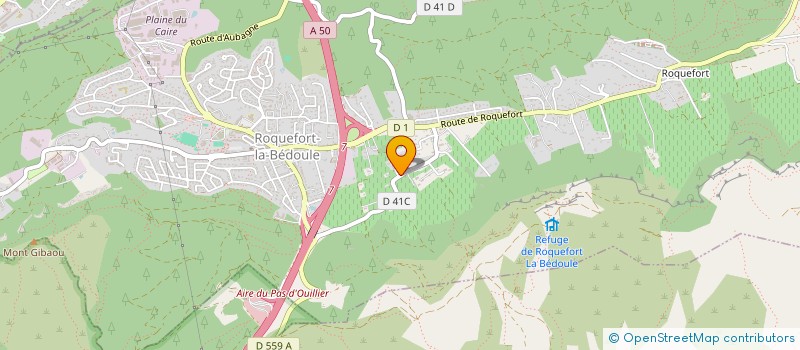 localisation de l'entreprise DANSE LE SUD  ROQUEFORT-LA-BEDOULE