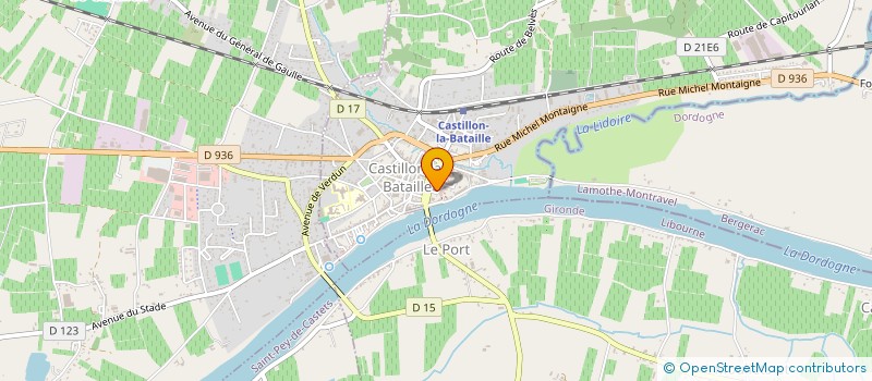 localisation de l'entreprise DANSE LOISIR à CASTILLON-LA-BATAILLE