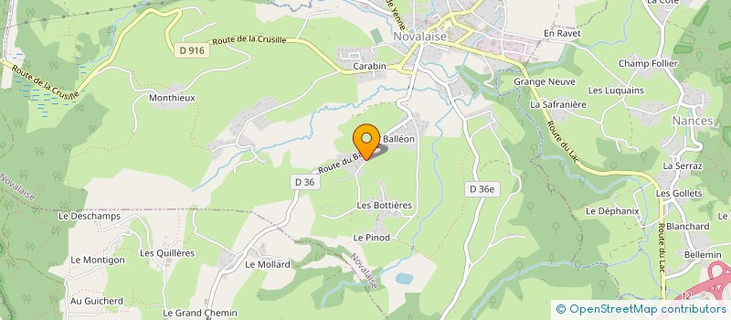 localisation de l'entreprise DANSE LOISIRS  NOVALAISE