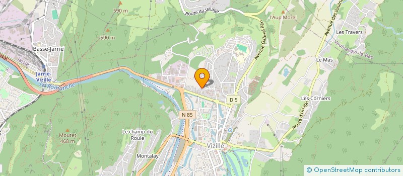 localisation de l'entreprise DANSE'N'CO  VIZILLE