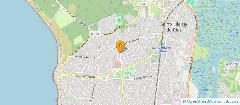 localisation de l'entreprise DANSE N'ROCK 85  SAINT-HILAIRE-DE-RIEZ