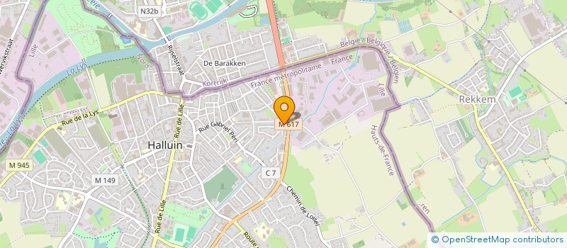 localisation de l'entreprise DANSE PASSION  HALLUIN