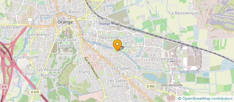 localisation de l'entreprise DANSE PASSION 84 à ORANGE