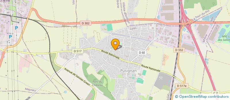 localisation de l'entreprise DANSE & PATRIMOINE IMMOBILIER  PUSIGNAN