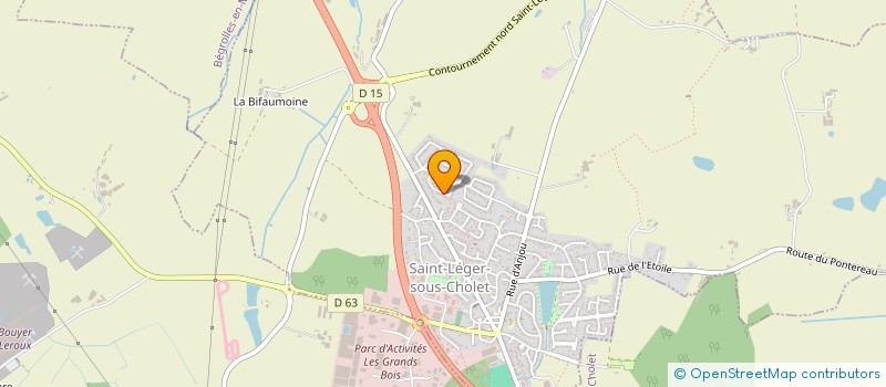 localisation de l'entreprise DANSE POUR ELLES  SAINT-LEGER-SOUS-CHOLET