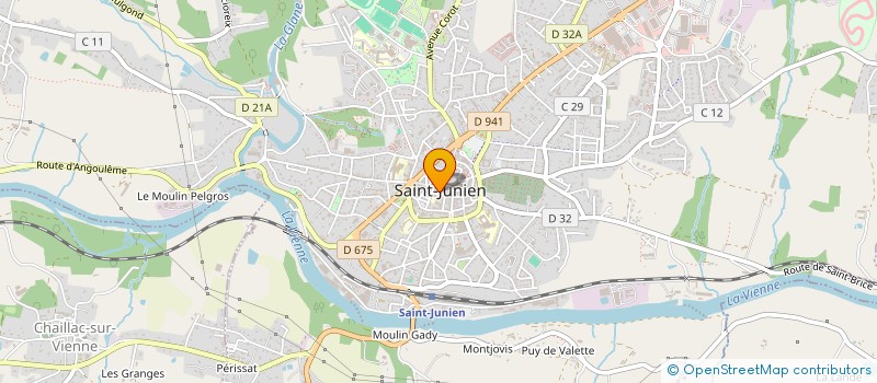 localisation de l'entreprise DANSE POUR LE DIABETE 1 à SAINT-JUNIEN