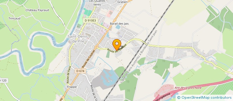 localisation de l'entreprise DANSE PROJECT  SAINT-DENIS-DE-PILE