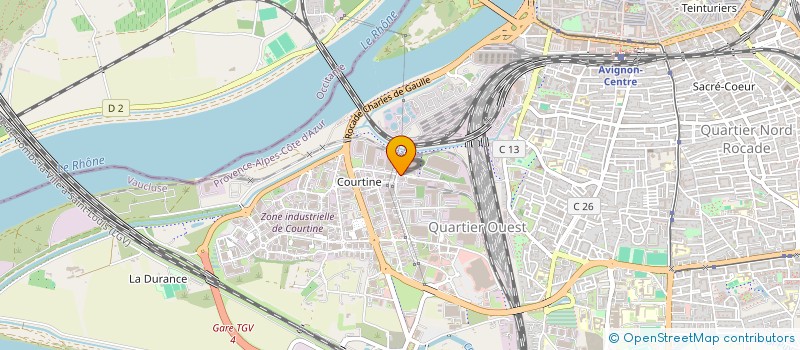 localisation de l'entreprise DANSE SA à AVIGNON