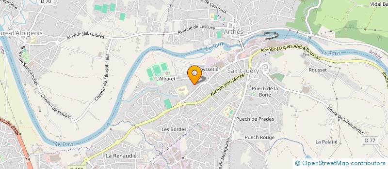 localisation de l'entreprise DANSE TA VIE  SAINT-JUERY