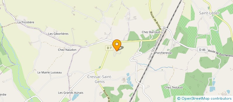 localisation de l'entreprise DANSE TA VIE  COTEAUX-DU-BLANZACAIS