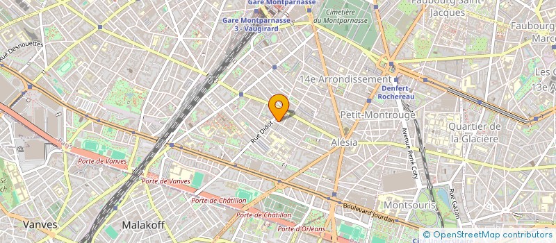 localisation de l'entreprise DANSE THEATRE RECHERCHE à PARIS
