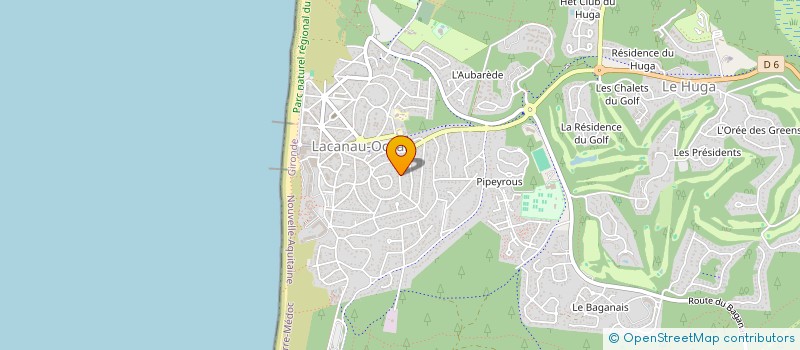 localisation de l'entreprise DANSE & VOUS  LACANAU