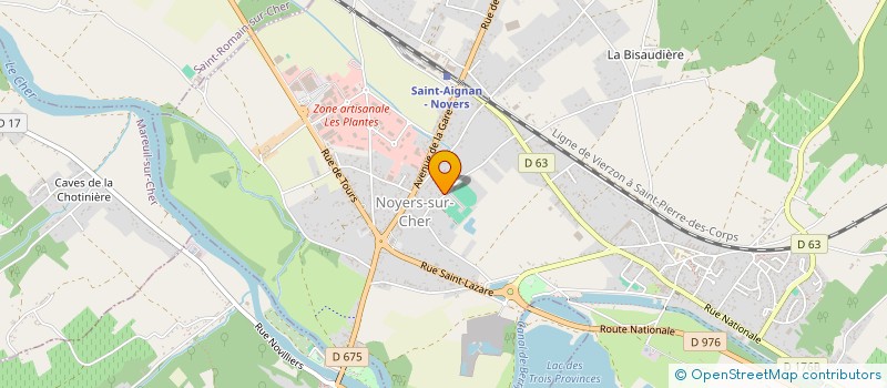 localisation de l'entreprise DANSER A SAINT ROMAIN  SAINT-ROMAIN-SUR-CHER