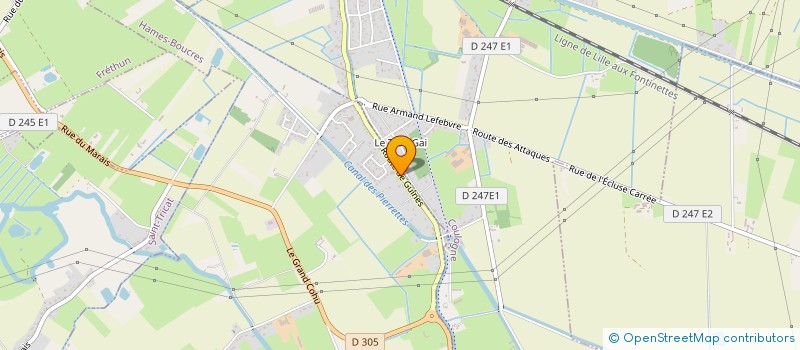 localisation de l'entreprise DANSER ENSEMBLE / DANCE TOGETHER ASSOCIATION DE SOUTIEN A LA COMPAGNIE HERVE KOUBI  HAMES-BOUCRES