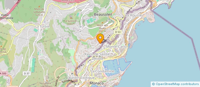 localisation de l'entreprise DANSER LA VIE  BEAUSOLEIL