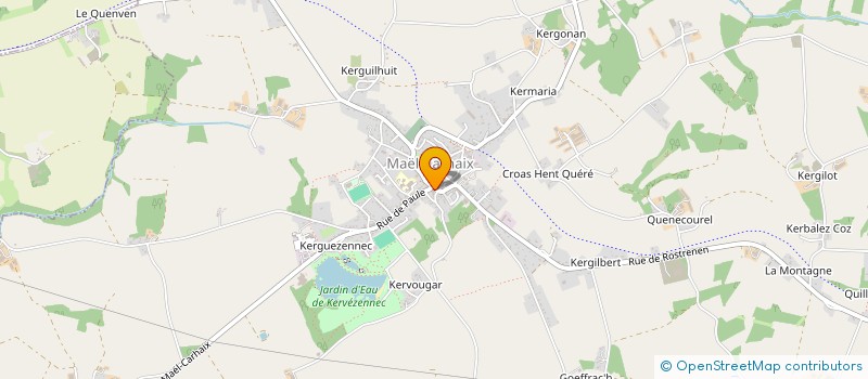 localisation de l'entreprise DANSERIEN KREIZ-BREIZH  MAEL-CARHAIX