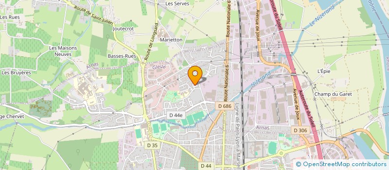 localisation de l'entreprise DANSES DE FRANCE ET D'AILLEURS  GLEIZE