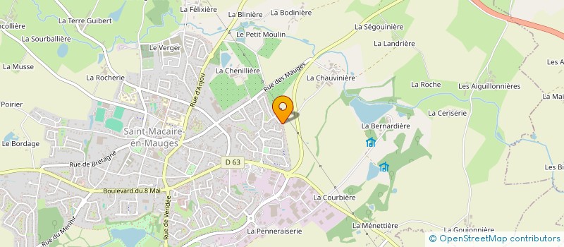 localisation de l'entreprise DANSES DE SALON MACAIROISES à SEVREMOINE