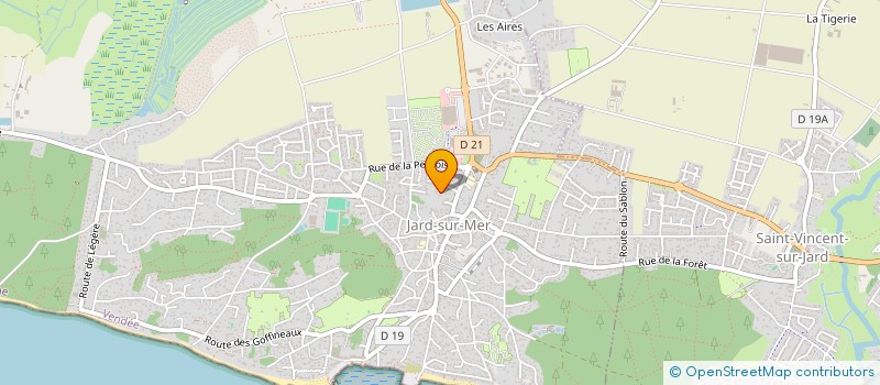 localisation de l'entreprise DANSES ET CIE  JARD-SUR-MER