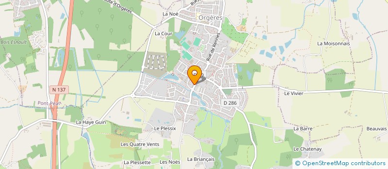 localisation de l'entreprise DANSES ET TRADITIONS BRETONNES  ORGERES