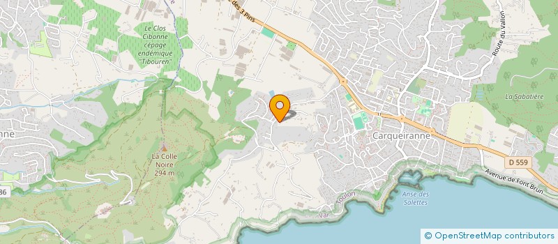 localisation de l'entreprise DANSES ET VIS  CARQUEIRANNE