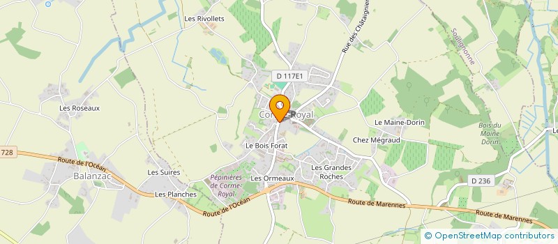 localisation de l'entreprise DANSES ET VOUS  CORME-ECLUSE