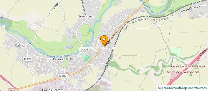 localisation de l'entreprise DANSES LOISIR LA CRECHE  LA CRECHE