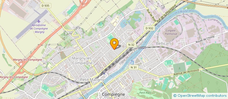 localisation de l'entreprise DANSES PASSION 60  MARGNY-LES-COMPIEGNE