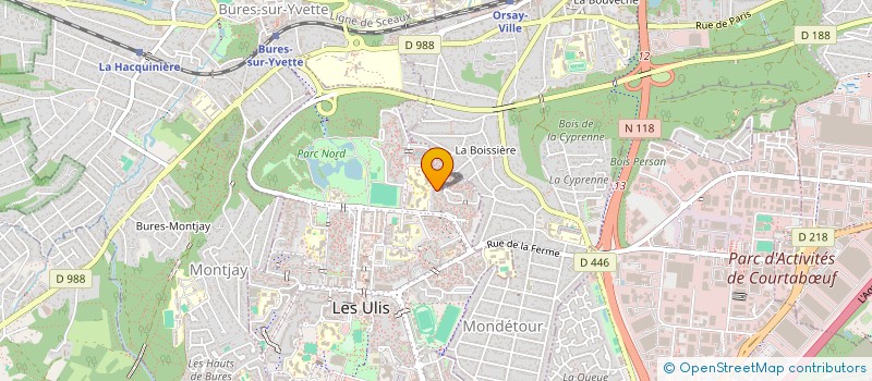 localisation de l'entreprise DANSES PASSIONS à LES ULIS