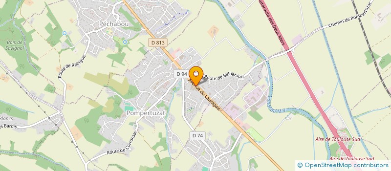 localisation de l'entreprise DANSES POUR TOUS  POMPERTUZAT